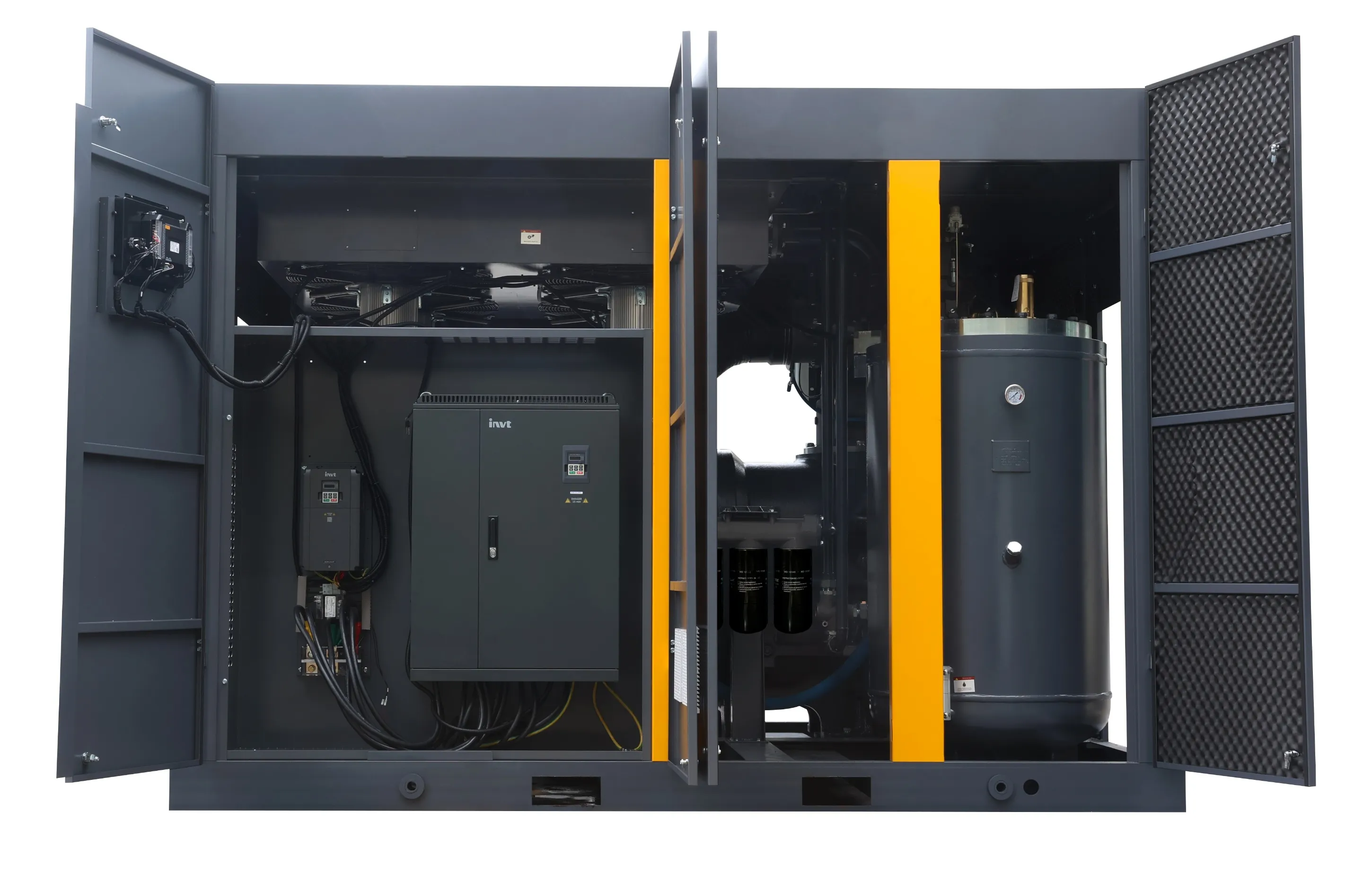 Two Stage Screw Compressor 30-480HP