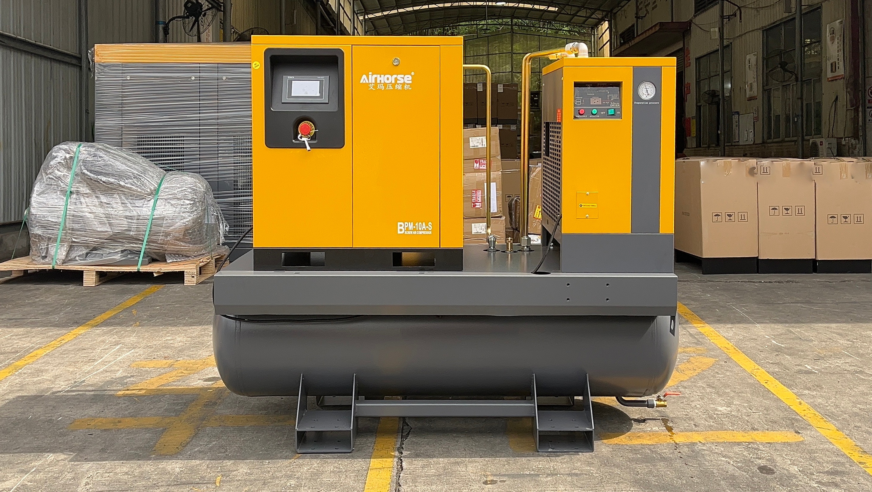 Airhorse Air Compressor Revolutionizes Production Efficiency at Zhuhai Machinery Plant​