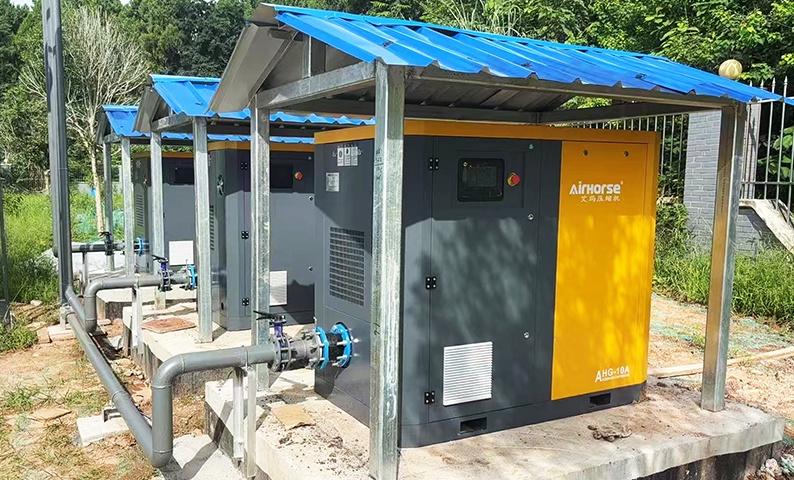 Powerful Performance, Eco-Pioneering Spirit&mdash;Airhorse 7.5kW Screw Blower Delivers Clean, Stable Power to a Sichuan Wastewater Treatment   ​