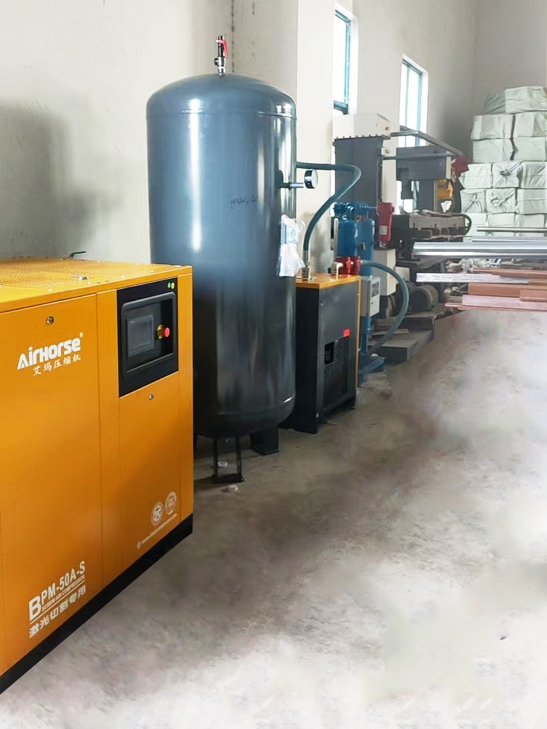 Enhanced Efficiency with Laser Cutting | AirHorse Compressors Fueling Green Power for Chengdu Environmental Tech Enterprise