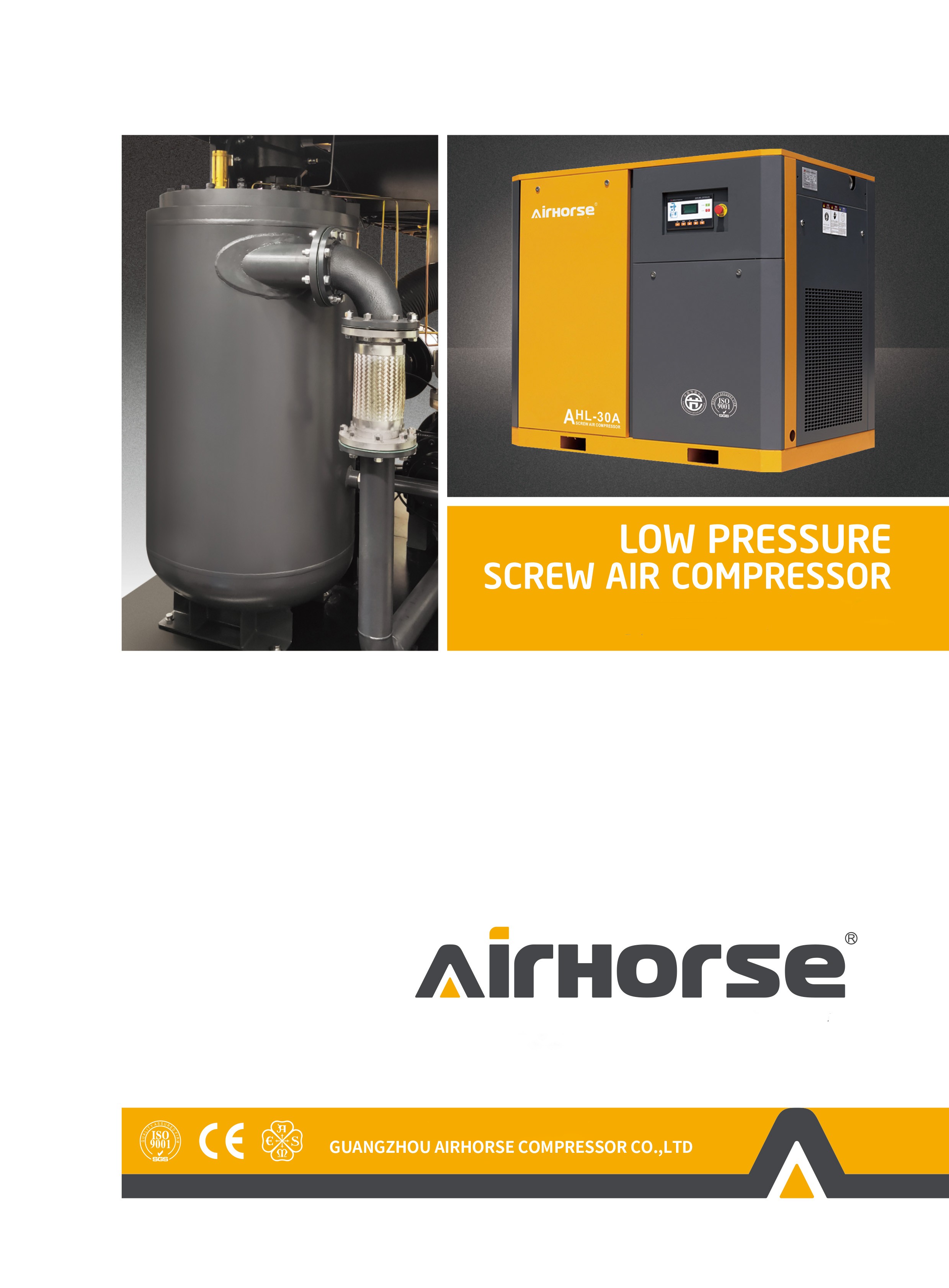  Low Pressure Screw Air Compressor 3-5Bar 20-250HP