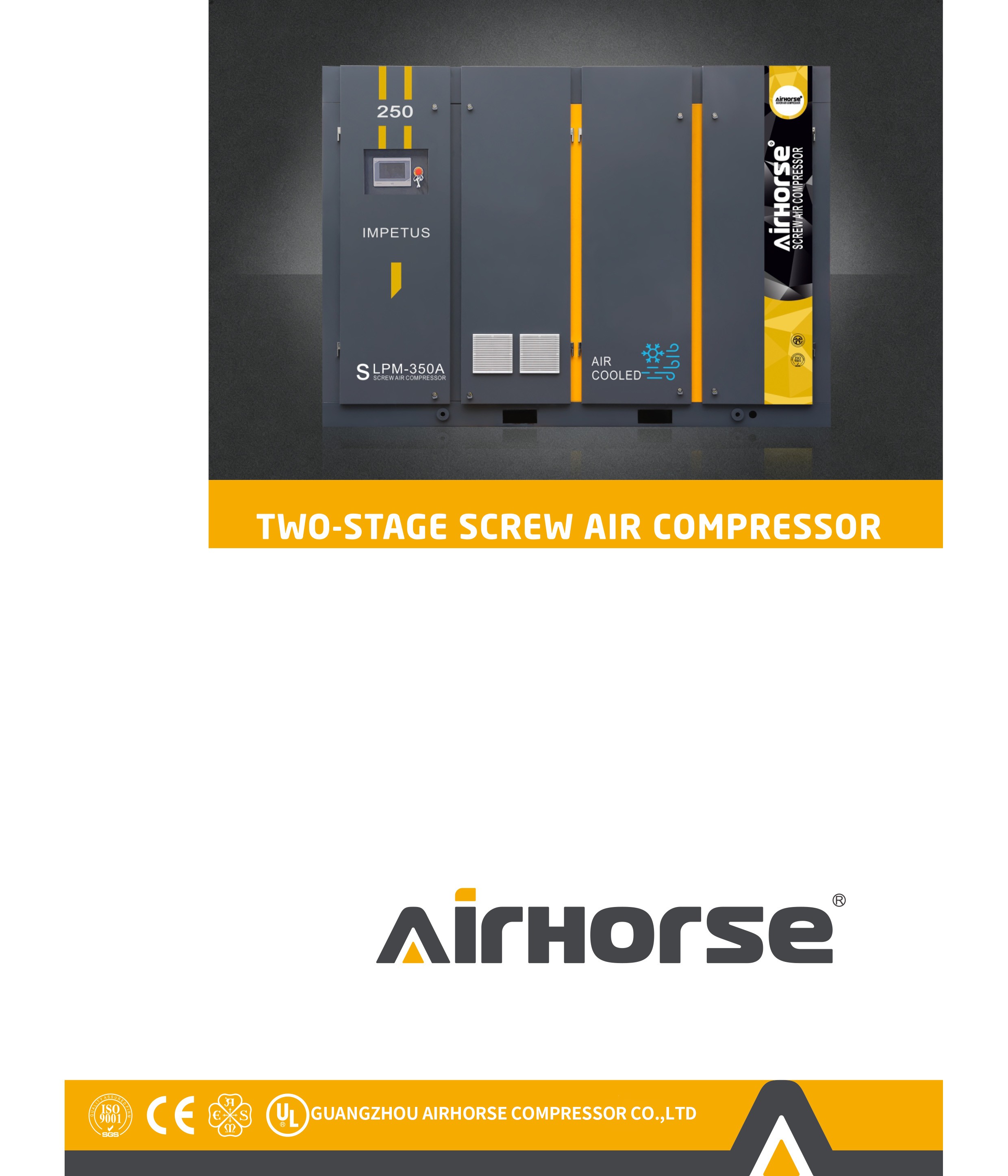  Two Stage Screw Compressor 30-480HP