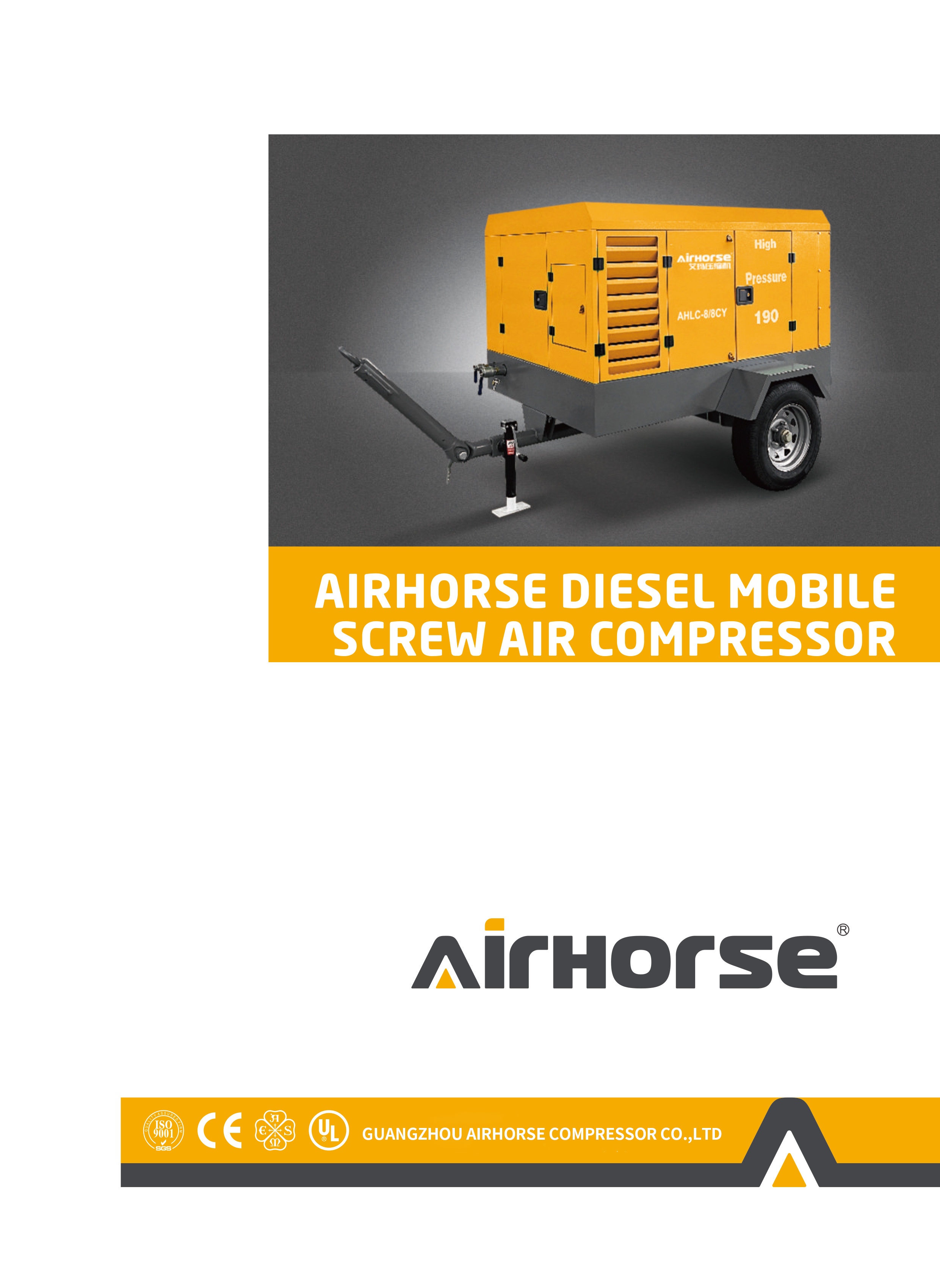  Diesel Portable Screw Air Compressor