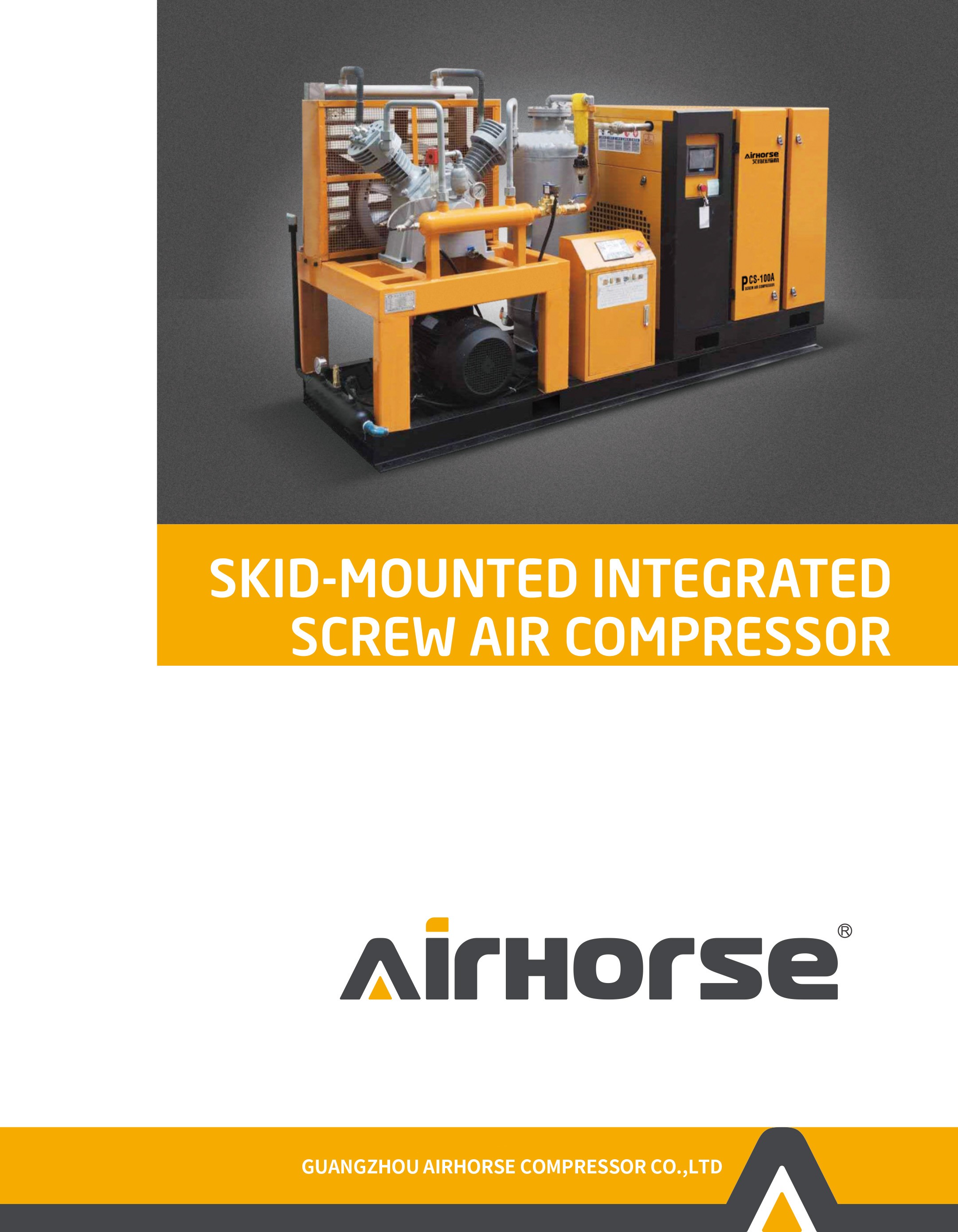  Skid-Mounted Air Compressor 30-100HP