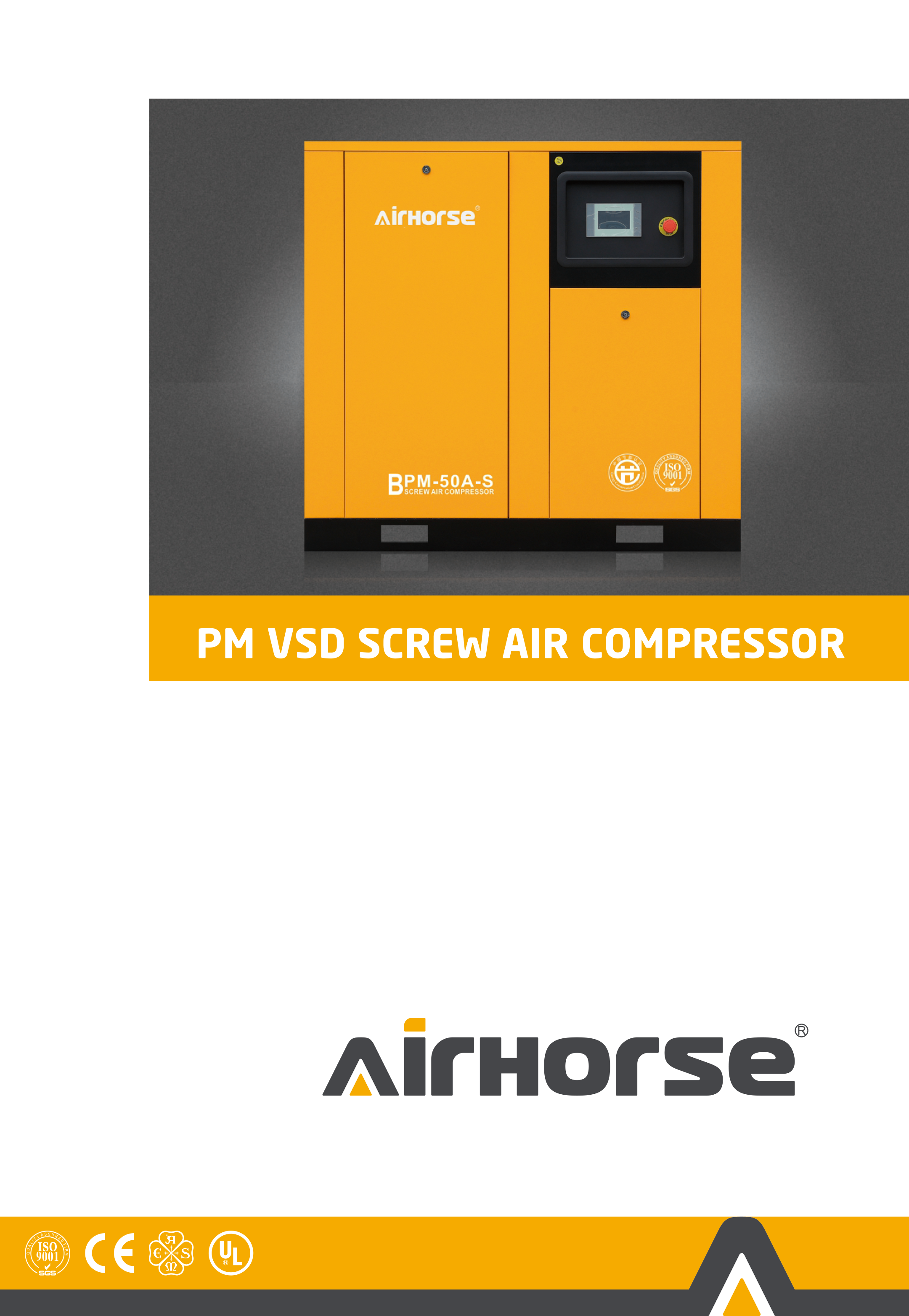  BPM PM VSD Screw Compressor 10-100HP